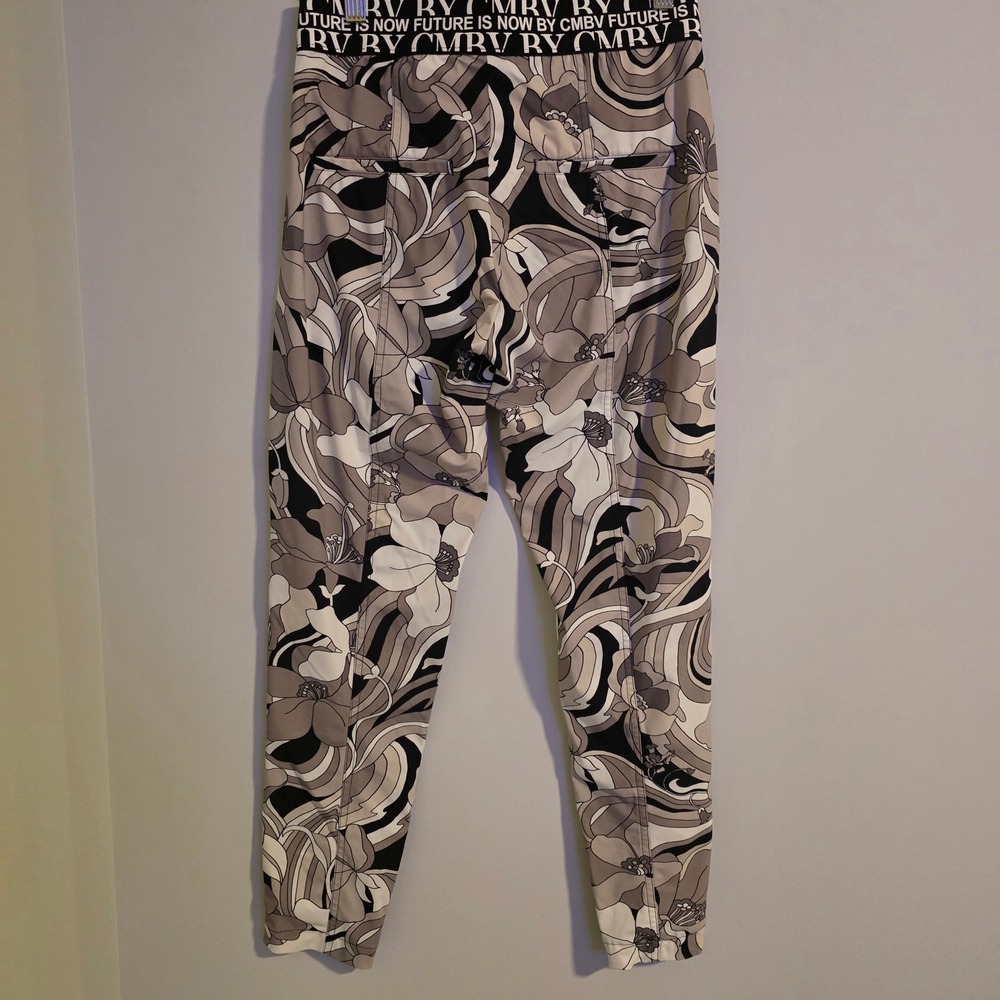 CAMBIO Jorden Abstract Floral Leggings High Rise Stretch Athleisure Pants Sz 34 - Picture 5 of 14